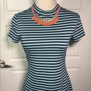 Like New... Blue stripes Dress A line style.